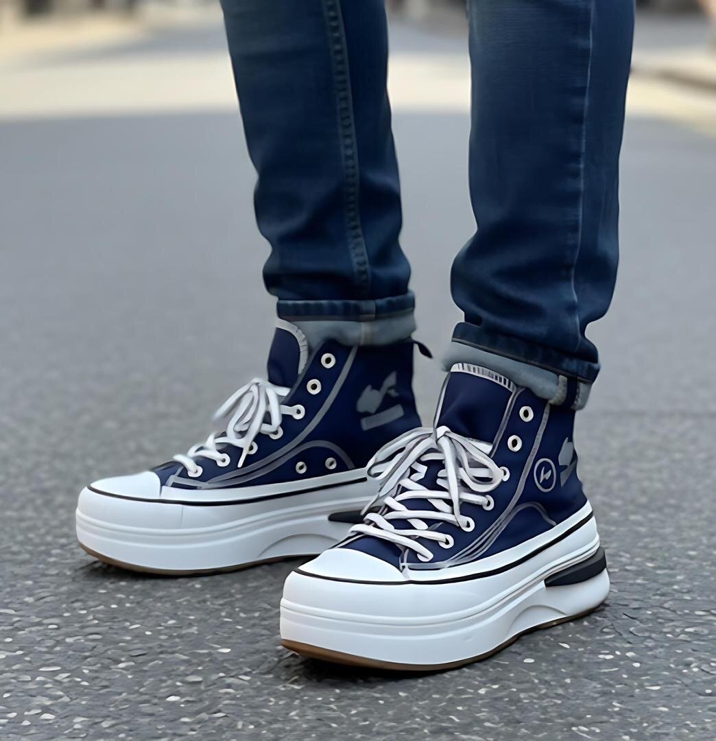 Baskets montantes plateforme tendance