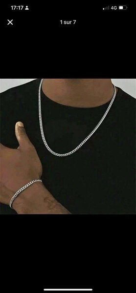 Collier et bracelet en argent