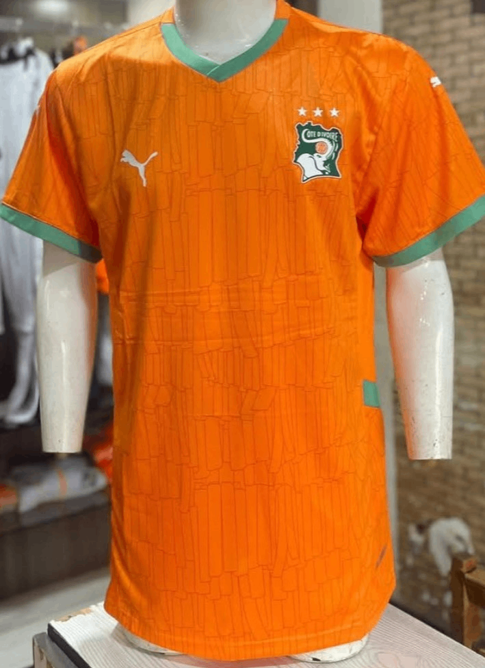 Maillot de Foot Orange et Blanc