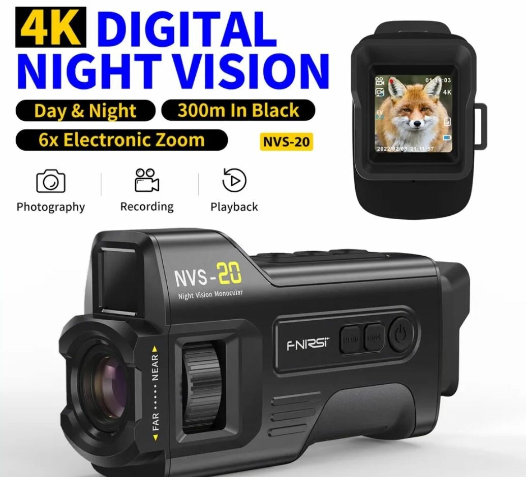 Digital 4K Monocular Small Night Vision