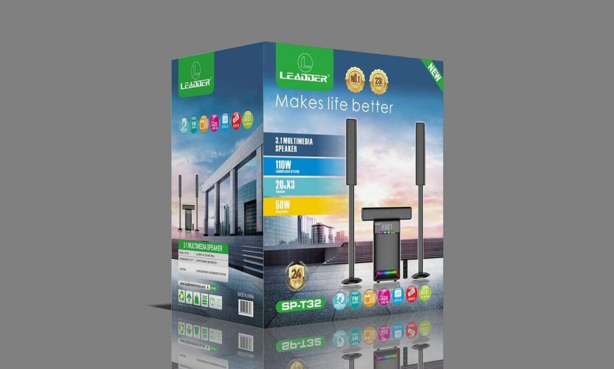 Système de Son Surround Leader