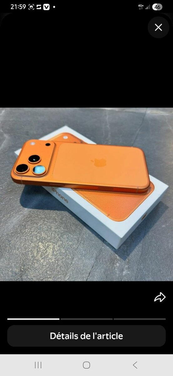 iPhone 13 Orange Étincelant