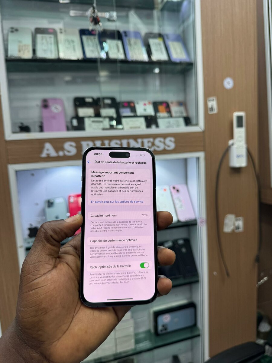 14 pro message écran 2puces