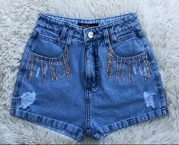 Shorts en denim à poches