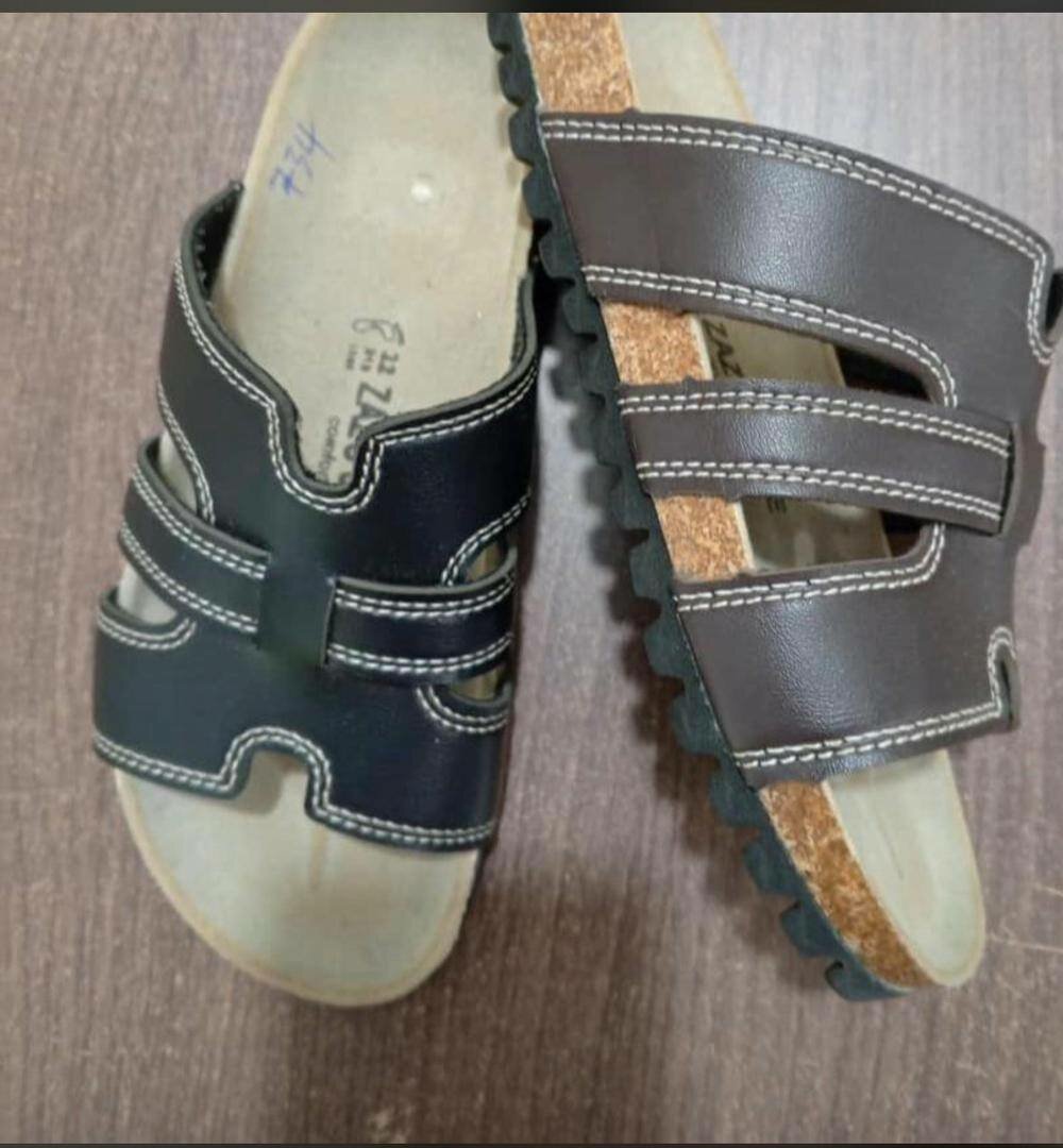 Sandales en cuir confort