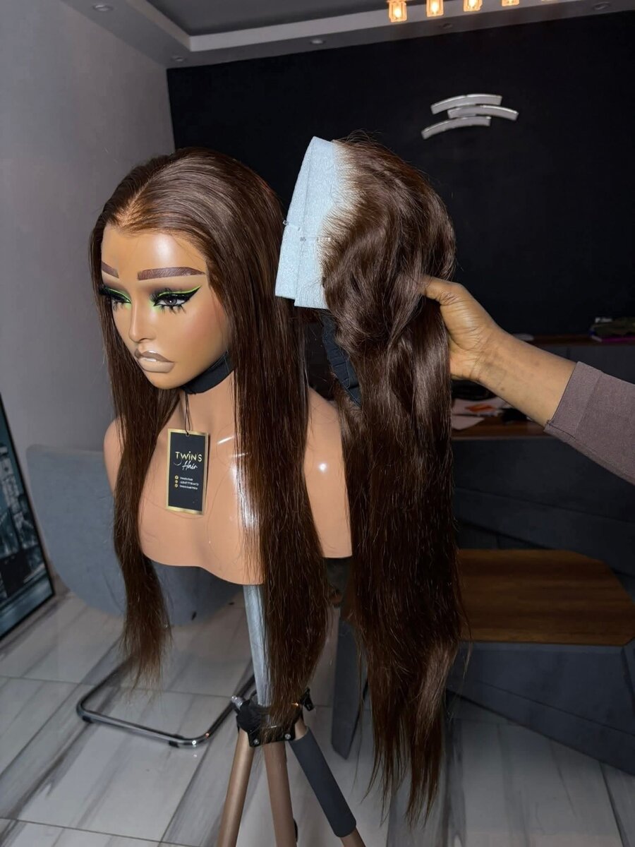 Perruque longue lace front