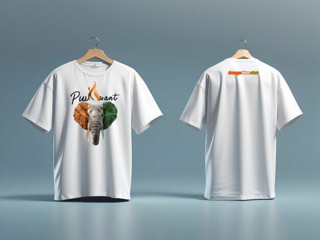 T-shirt éléphant puissant