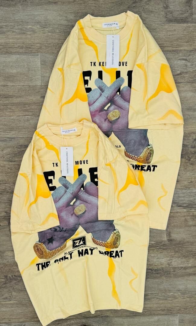 T-shirt à motifs imprimés pour couples