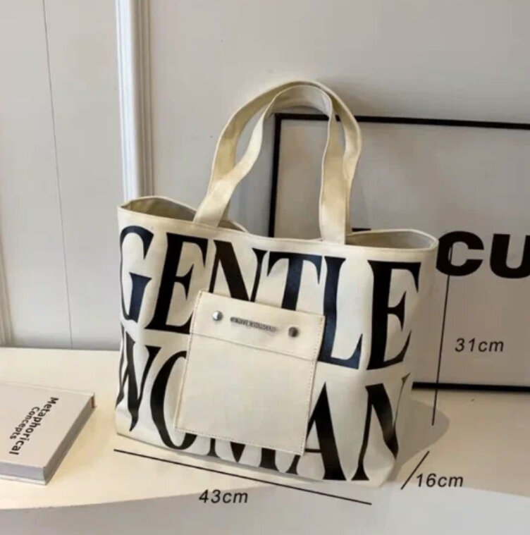 Tote Bag en Toile Imprimée