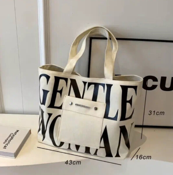 Tote Bag en Toile Imprimée