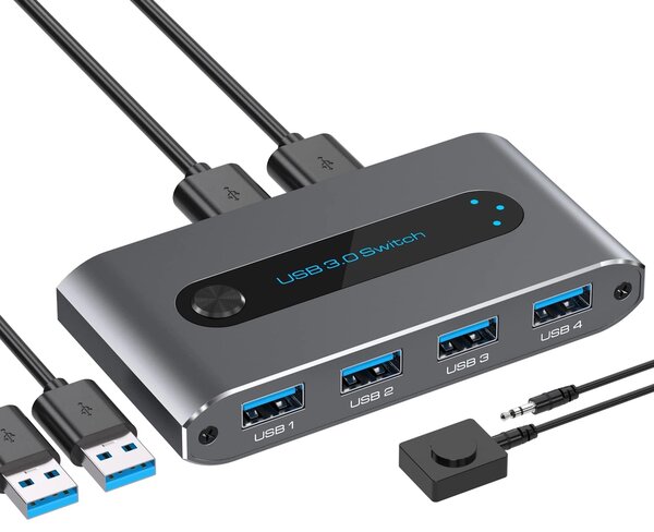 Commutateur USB 3.0 partage 4
