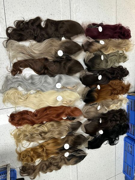 Body wave blend hair