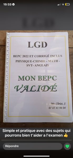 Manuel Préparation Bac 2025