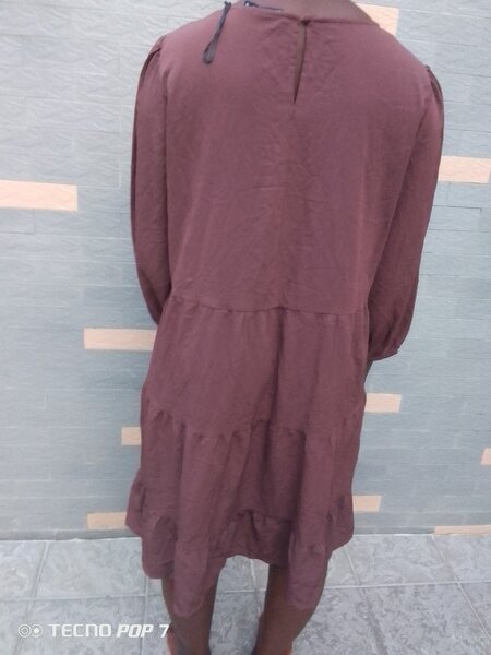 Robe ample marron