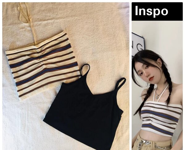 Salaula crop tops and tops