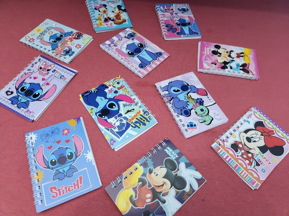 Carnets spirales dessins animés