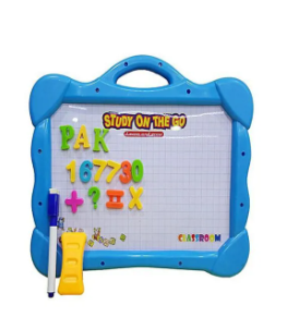 Toys Magical Board With Magnetic Figures Erase - Blue