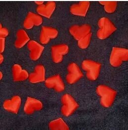 Confettis cœurs rouges 100 PCS