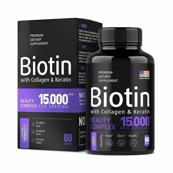 BIOTIN INFUSED WITH COLLAGEN AND KERATIN