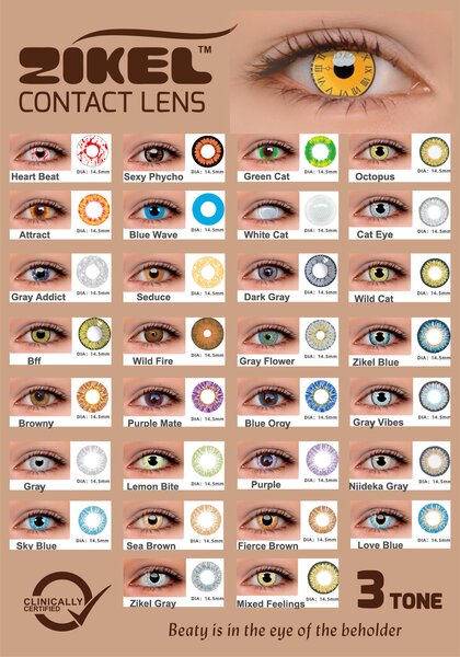 24 lentilles de contact