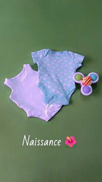 Lot de Bodys Naissance Bébé