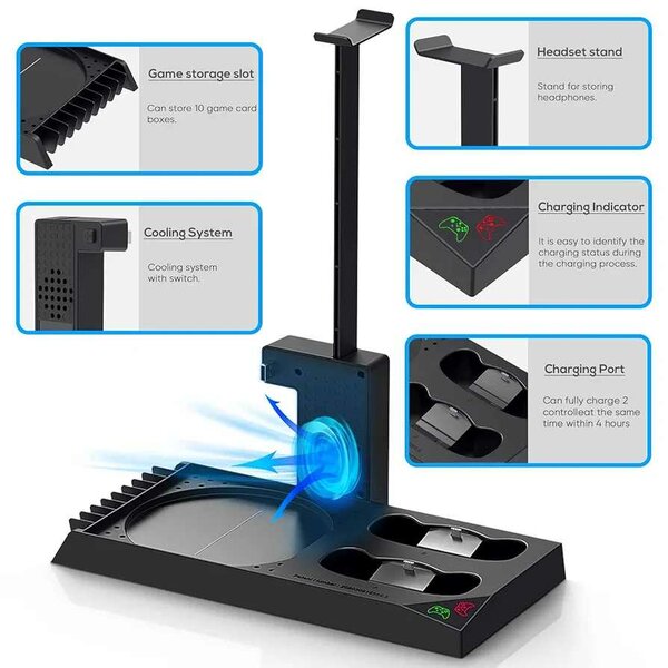 Station de charge Xbox avec support