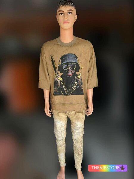 T-shirt imprimé hip-hop