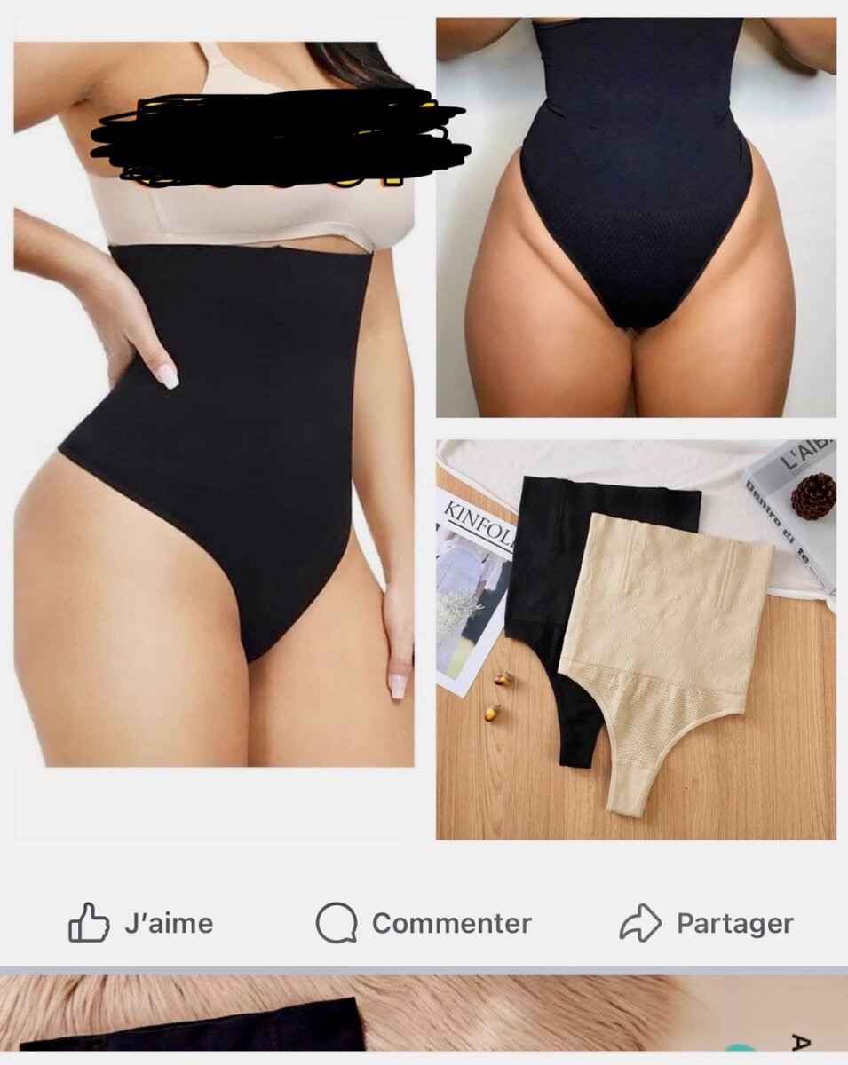 Culotte gainante taille haute