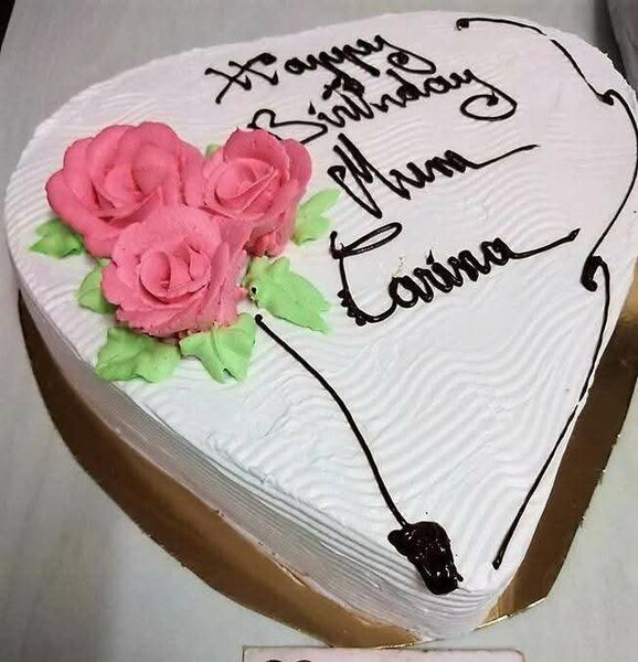 Gâteau d'anniversaire coeur