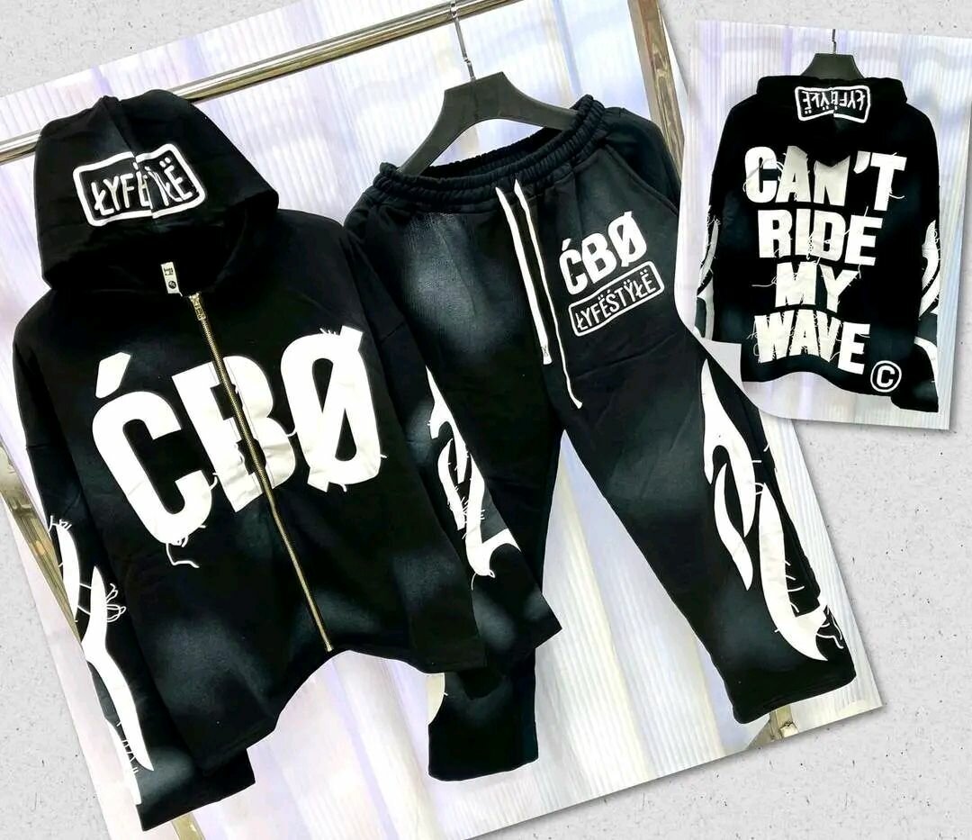 Survêtement streetwear noir
