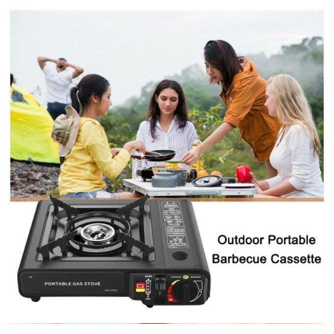 Réchaud à Gaz De Camping Portable à Brûleur Unique, En Acier