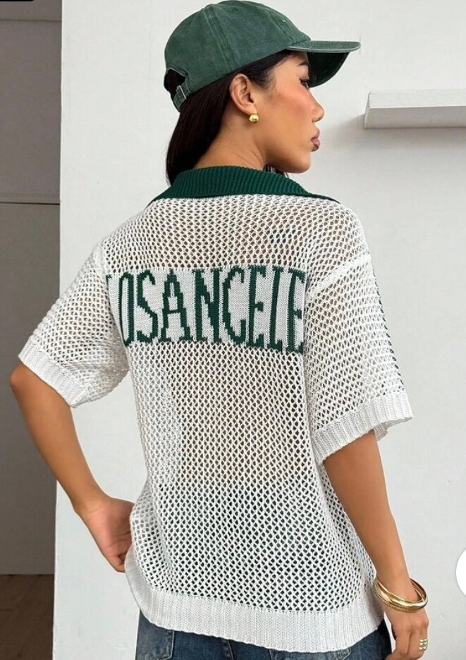 Mesh Knit Oversized Jersey
