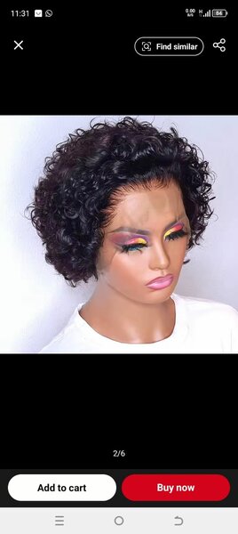 Pixie hair full lace human hair