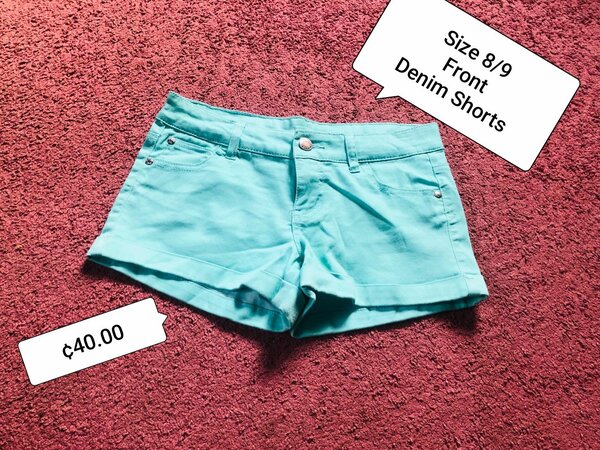 Denim High rise Shorts