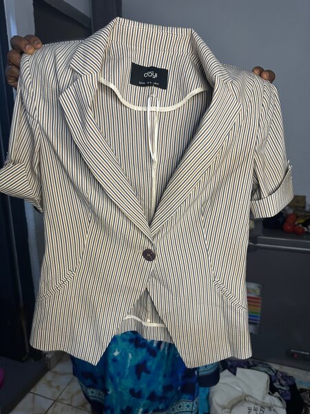 Veste rayée élégante femme