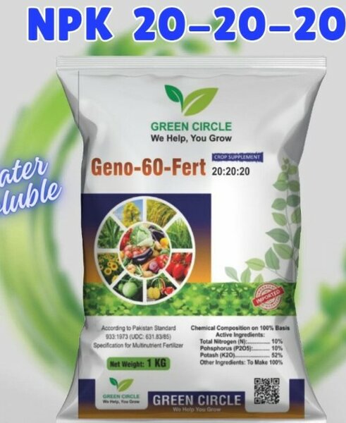 NPK 20-20-20, Geno-60_1kg (Water Soluble)