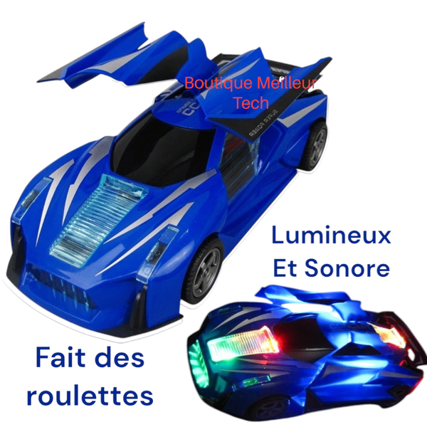 Jouet Voiture Décapotable Rouge - Fait Des Roulette - Lumine