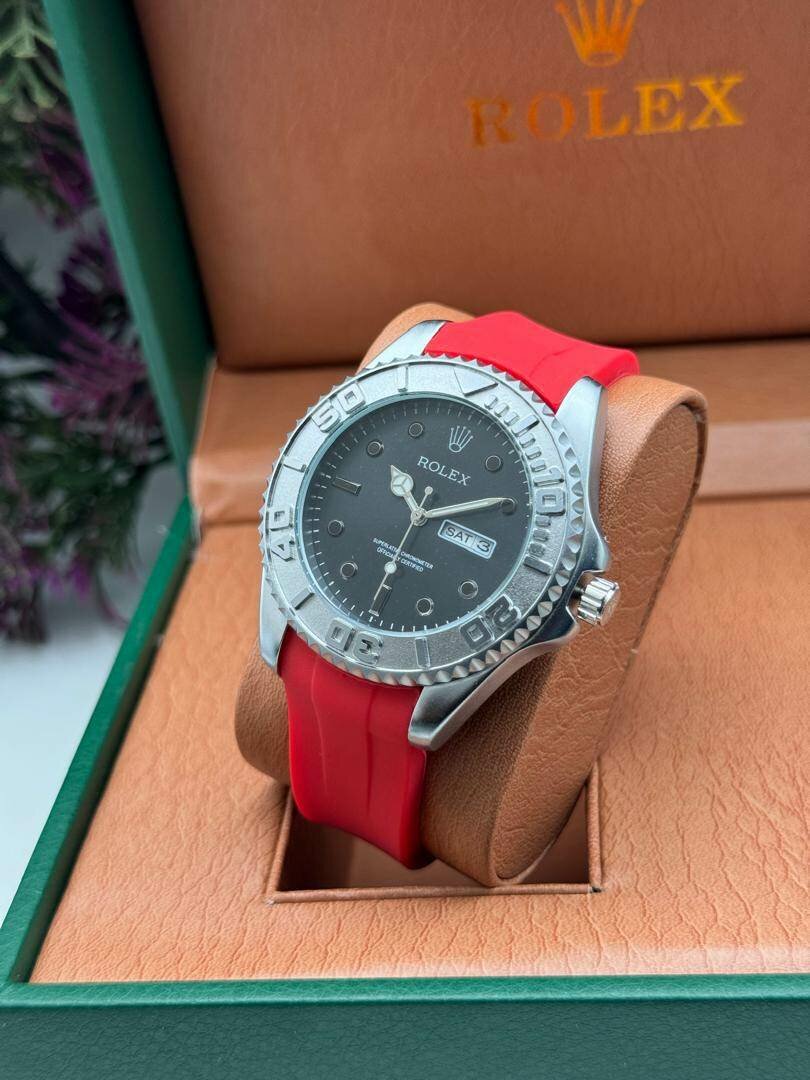 Rolex silicon strap watch