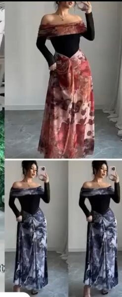 Robe longue épaules nues