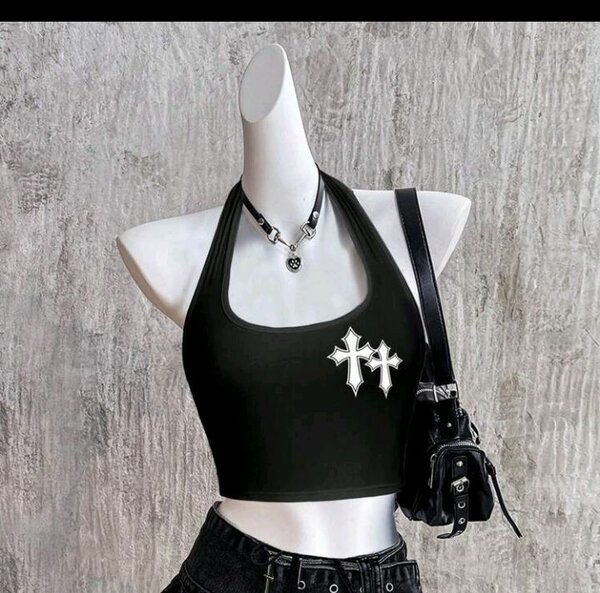 Débardeur gothique croix