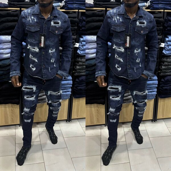 Veste en jean tendance homme