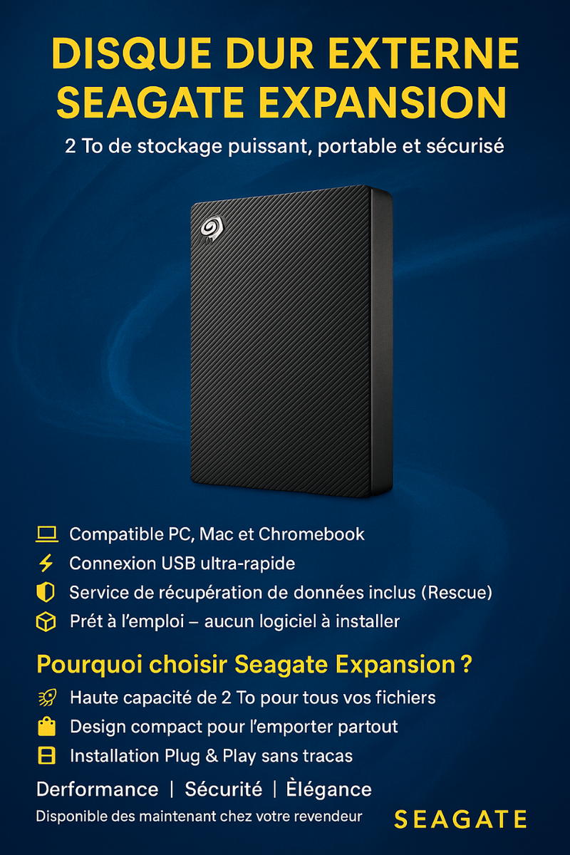 DISQUE DURE SEAGATE 1tera