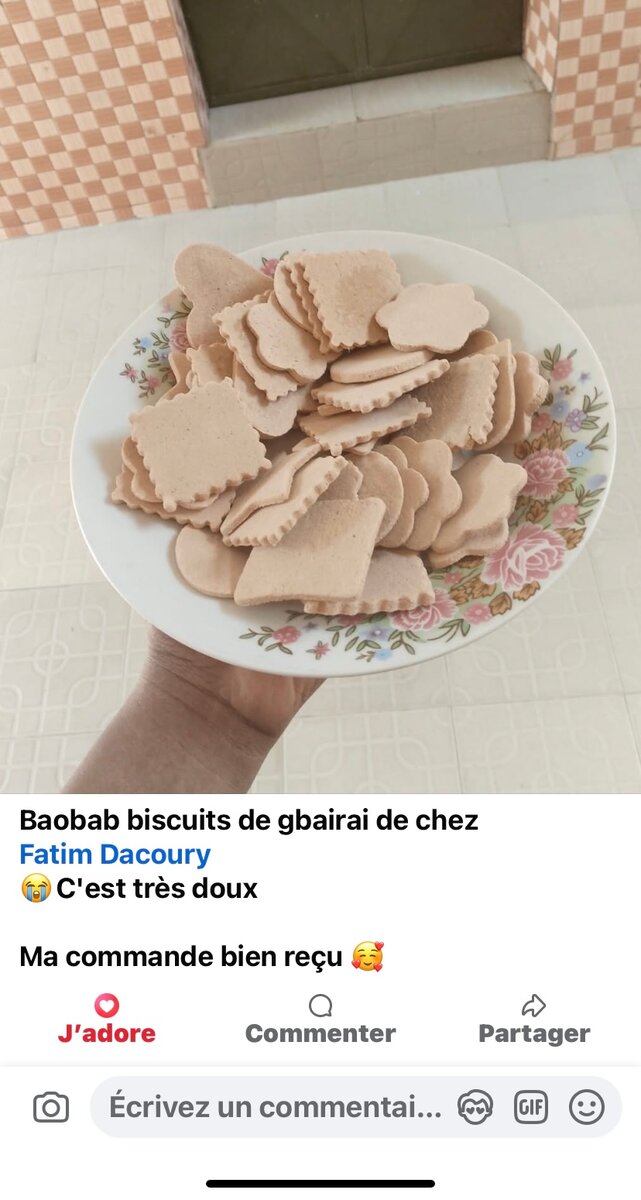 Biscuits au Baobab Doux
