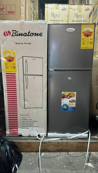 Double Door Binatone fridge (FR 140) 112 litres