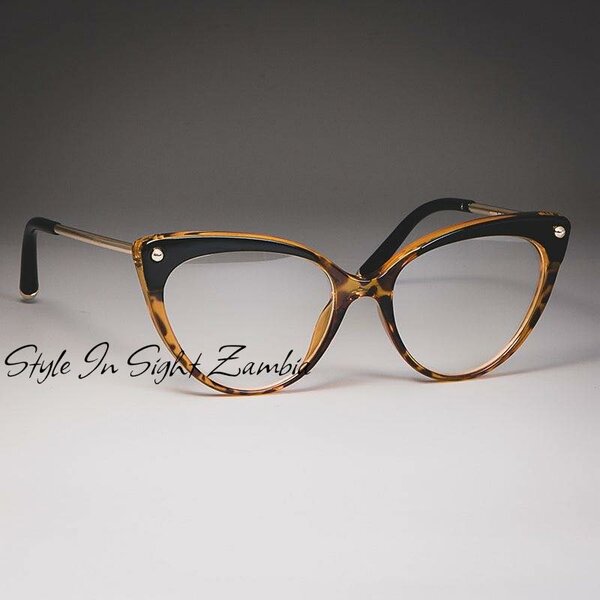 Image glasses, in glossy frame, for work at the computer and telephone with protection against screen radiation