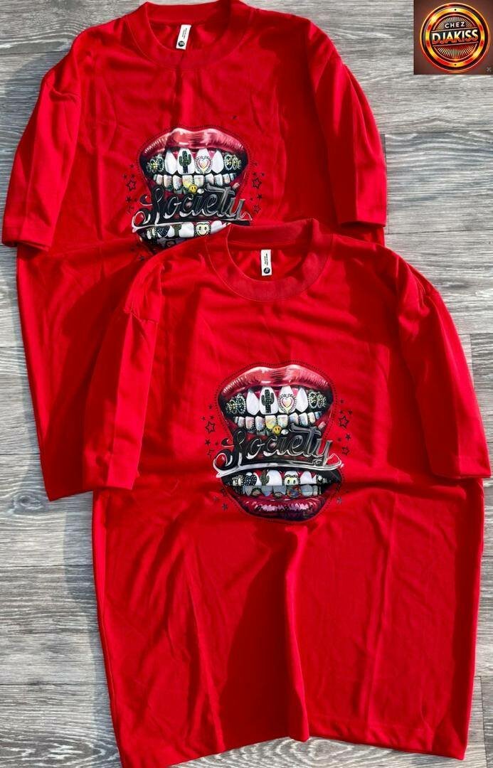 T-shirts colorés graphiques