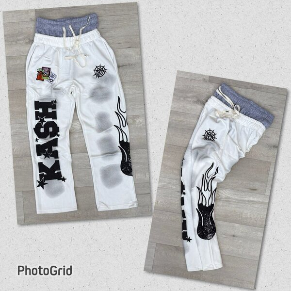 Pantalons graffiti colorés