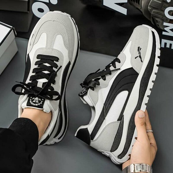 Sneakers tendance noir et blanc