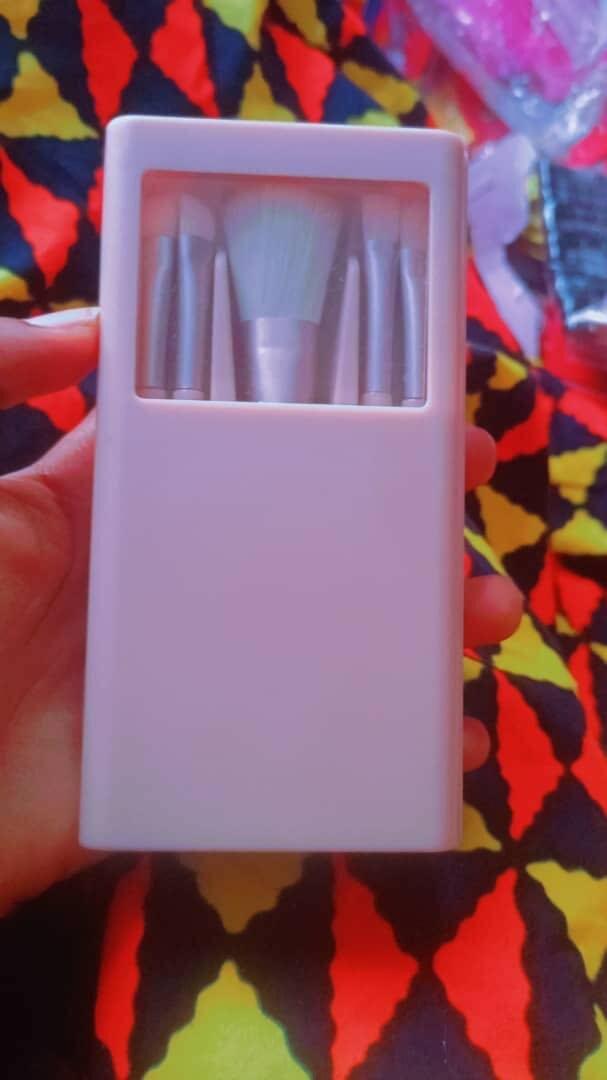 Set de pinceaux de maquillage portable