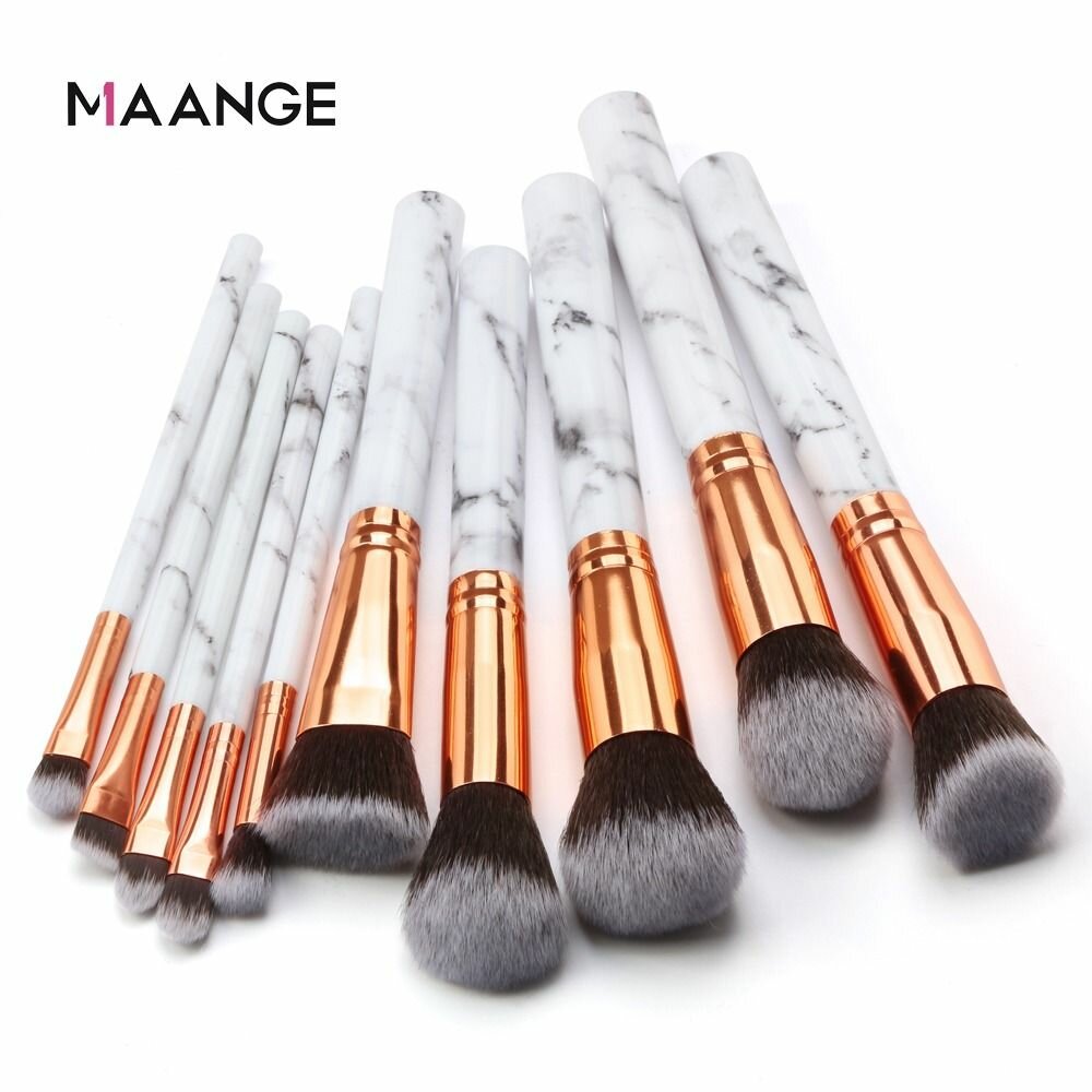 10 Pcs professional makeup brush Set Powder Foundation